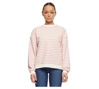 Urban Classics Ladies Ladies Oversized Striped Crewneck TB6135 4XL Rosa