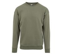 URBAN CLASSICS Felpa Uomo Oversize a Maniche Lunghe, Maglione per l´inverno, Polsini e Vita Elastici, Colore olive, Taglia XS