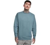 URBAN CLASSICS Felpa Uomo Oversize a Maniche Lunghe, Maglione per l´inverno, Polsini e Vita Elastici, Colore dusty blue, Taglia S