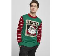Urban Classics Felpa Wanted Christmas Sweater X-Masgreen/White S Verde