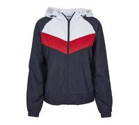 Urban Classics Giacca A Vento da Donna, 3 Toni, Multicolore (Navy/White/Fire Red 01243), M