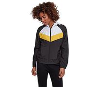 Urban Classics Giacca a Vento da Donna a 3 Toni, Multicolore (Black/White/Chromeyellow 01302), XL