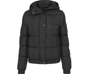 Urban Classics Giacca bambini Ragazze Giacca Puffer con cappuccio nero 158/164 Nero