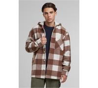 Urban Classics Giacca Big Check With Cappuccio TB7047 M Bianco