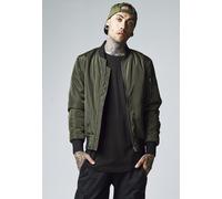 Urban Classics Giacca di mezza stagione oliva / nero, Taglia S