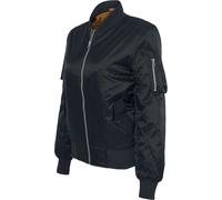 URBAN CLASSICS Giacca Bomber da Donna Leggera, Tasca sul Braccio, Giacchetto Autunnale e Primaverile, Giacchetta dal Taglio Old School