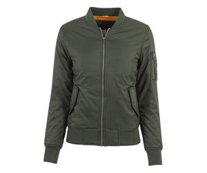 URBAN CLASSICS Giacca Bomber da Donna Leggera, Tasca sul Braccio, Giacchetto Autunnale e Primaverile, Giacchetta dal Taglio Old School