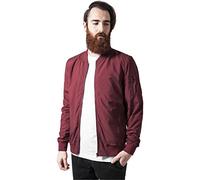 URBAN CLASSICS Giacca Bomber Uomo, Invernale, Stile Old School, Giubbotto Corto, Vestibilità Ottimale, Giacchetta a Vento Imbottito Aderente, Baseball