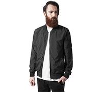URBAN CLASSICS Giacca Bomber Uomo, Invernale, Stile Old School, Giubbotto Corto, Vestibilità Ottimale, Giacchetta a Vento Imbottito Aderente, Baseball