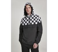 Urban Classics Giacca Check Pull Over Nero/Scacchi L Nero