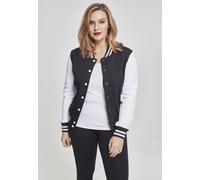 Urban Classics 2-tone College Sweatshirt Jacket Nero M Donna