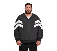 URBAN CLASSICS Giacca con Zip e Cappuccio Uomo, Giacca Leggera con Strisce Colorate, Giacchetta Idrorepellente per Training in Stile anni 80´, Taglie S - 5XL