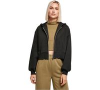 Urban Classics Giacca da Donna Corta Oversize con Zip Maglia di Tuta, Nero, XL