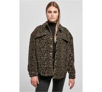 Urban Classics Giacca da donna Donna Aop Sherpa Overshirt Darktaupeleo S Marrone