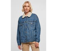 Urban Classics Giacca da donna Donna Oversized Sherpa Denim Jacket Clearblue Washed S Blu
