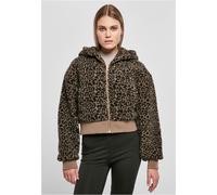 Urban Classics Giacca da donna Donna Short Oversized Aop Sherpa Jacket Darktaupeleo S Marrone