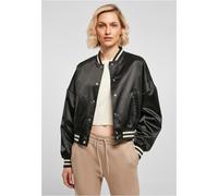 Urban Classics Giacca da donna Giacca corta da donna Oversized Satin College Jacket Nero M Nero
