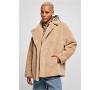 Urban Classics Ladies Lapel Teddy Jacket, Giacca, Donna, Beige (Unionbeige), S