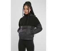 Urban Classics Giacca da donna Giacca da donna Sherpa Mix Pull Over Nero L Nero