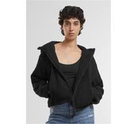 Urban Classics Giacca da donna Giacca Sherpa corta con cappuccio da donna TB7072 L Nero
