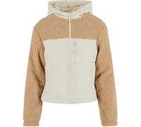 Urban Classics Giacca da donna Giacca Sherpa Crinkle Nylon Mix TB7071 4XL Beige