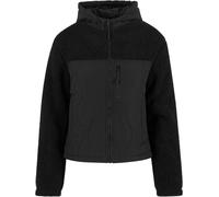 Urban Classics Giacca da donna Giacca Sherpa Crinkle Nylon Mix TB7071 L Nero