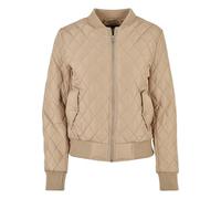Urban Classics Giacca da Donna in Nylon Trapuntato con Diamanti, Union Beige