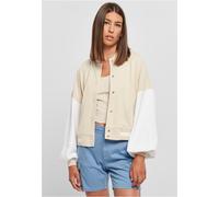 Urban Classics Giacca da donna Ladies Oversized 2 Tone College Terry Jacket 3XL Beige