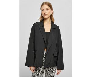 Urban Classics Giacca da donna Ladies Oversized Crinkle Nylon Blazer nero S Nero