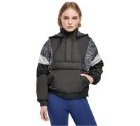 Urban Classics Giacca da Donna-Mixed Pull Over, Nero/Neve/Asfalto Chiaro, XS