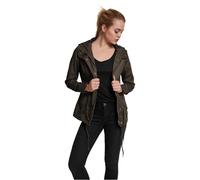 Urban Classics Giacca da donna per la mezza stagione, in cotone, per la primavera e l'estate, Verde (Olive 176), L