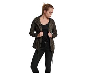Urban Classics Giacca da donna per la mezza stagione, in cotone, per la primavera e l'estate, Verde (Olive 176), L
