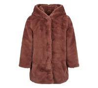 Urban Classics Girls Hooded Teddy Coat Giacca, Rosa Scuro, 134 cm-140 cm Bambina