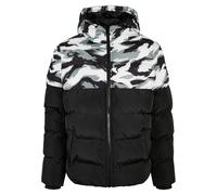 Cayler & Sons Statement Brushcamo Yoke Piumino Giacca, Nero/Grigio, XL Uomo
