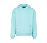 Urban Classics Felpa con zip Tb7284 Fluffy Blu berillo XL Uomo