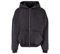Urban Classics Heavy Sand Washed 90´s Full Zip Sweatshirt Grigio XL Uomo