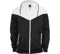 Urban Classics Giacca di mezza stagione 'Arrow' nero / bianco Uomo - Abbigliamento - Taglie comode - Giacche Urban Classics XXXL
