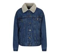 Urban Classics Oversized Sherpa Denim Jacket Blu 3XL Donna
