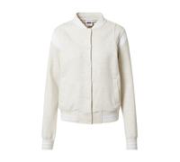 Urban Classics Giacca Felpa College da Donna, Grigio (Chiaro/Bianco), L