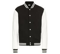Urban Classics Giacca Uomo di mezza stagione Stile College Nero/Bianco Taglia M