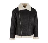 Urban Classics Giacca di mezza stagione nero / bianco Uomo Urban Classics 4XL