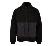 Urban Classics Short Raglan Sherpa Jacket Nero S Uomo