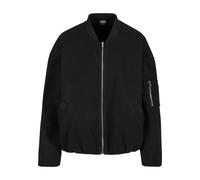 Urban Classics Giacca bomber da donna TB8107 in finta lana Nero S