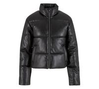 Urban Classics Giacca trapuntata da donna Giacca puffer da donna in pelle sintetica TB7073 4XL Nero