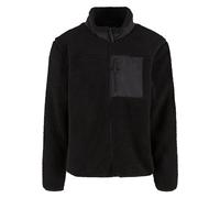 Urban Classics Giacca Teddy With Stand Up Collar TB7260 XXL Nero