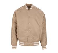 Urban Classics Giacca di mezza stagione 'Racer' beige / bianco Uomo - PROMO - Giacche - Bomber Urban Classics L