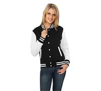 Urban Classics Giacca di mezza stagione nero / bianco, Taglia XL