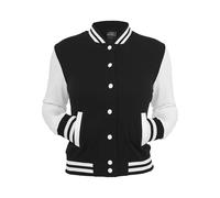 URBAN CLASSICS Giacca Donna Oldschool, Stile College, Maniche a Contrasto, Autunno - Inverno, Diversi Colori Disponibili, Taglie XS - 5XL