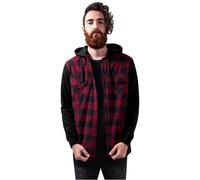Urban Classics Giacca Hoody A Maniche Lunghe In Flanella A Quadri