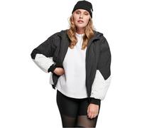 Urban Classics Giacca di mezza stagione nero / bianco, Taglia XS